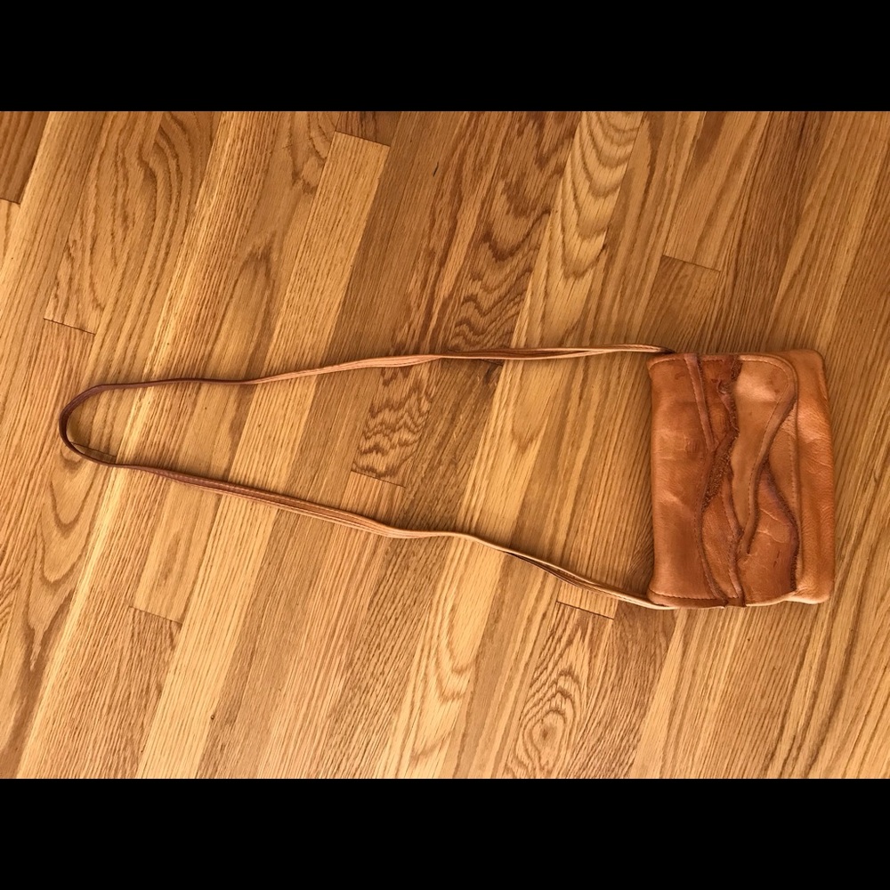 brown leather crossbody